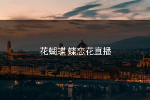 花蝴蝶 蝶恋花直播